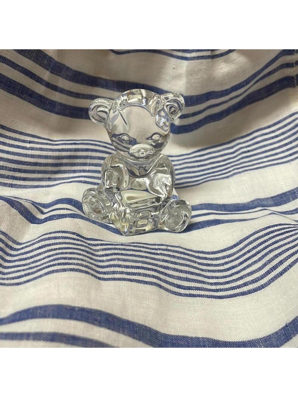 NWT Waterford Crystal Teddy Bear Baby Babyshower Gift Decor ENGRAVED